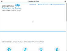 Tablet Screenshot of clinicacaballeroderodas.com